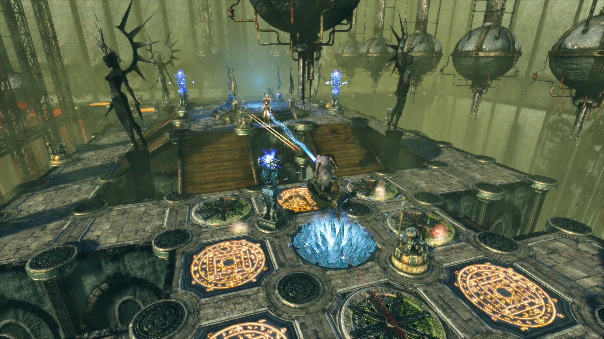 Deathtrap: action trap-defense with heroes, blades, and waves in a dark fantasy fortress