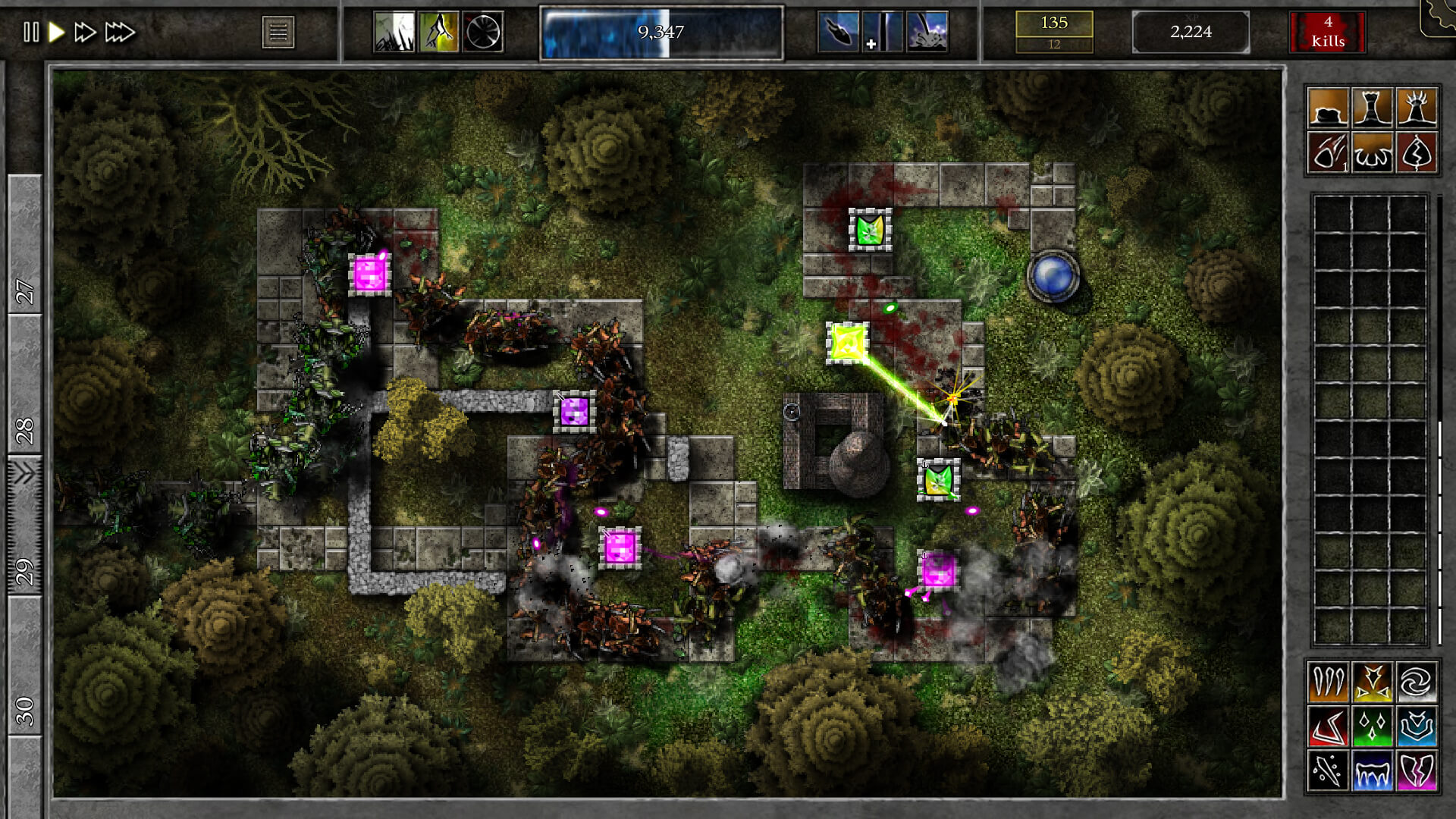 GemCraft: Chasing Shadows: gem towers and magic on a dark fantasy map