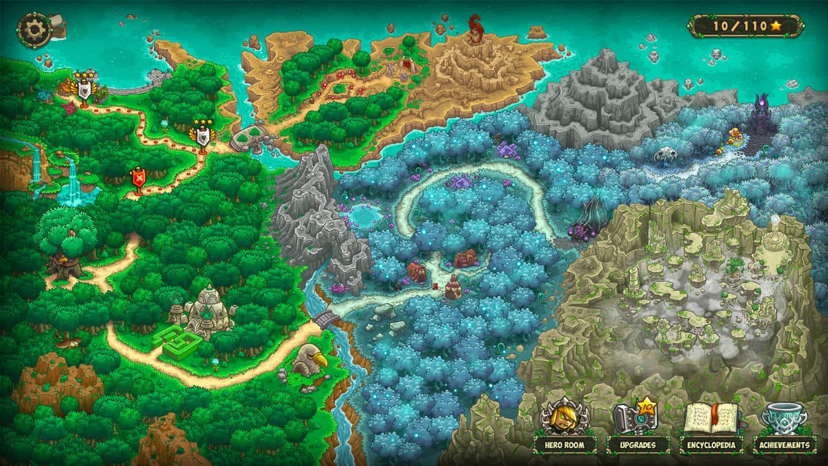 Kingdom Rush Origins: elven fantasy towers and mages defending a lane