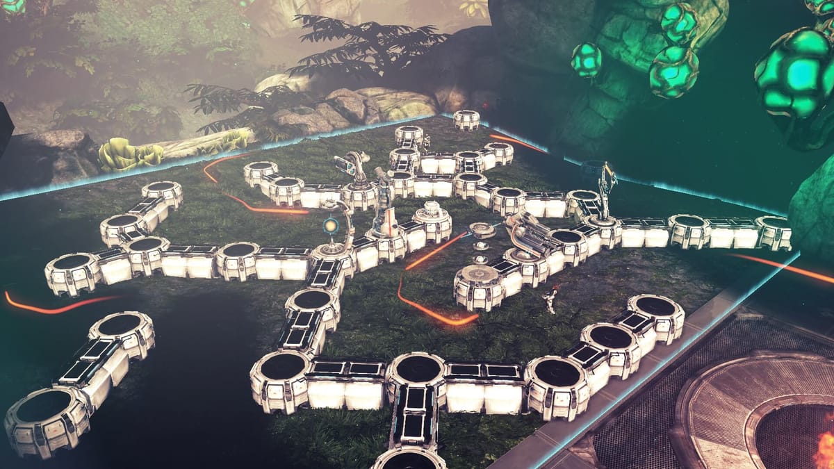 Sanctum 2: first-person tower defense in a neon alien arena