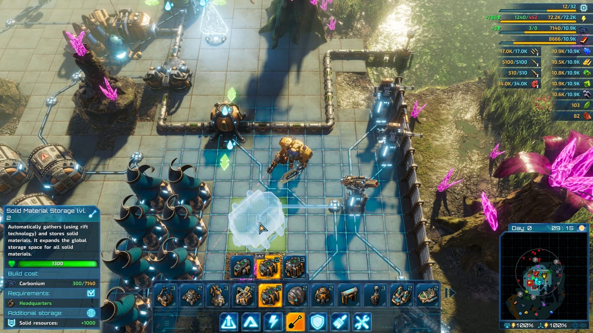 Riftbreaker: mech and base on a hostile alien planet under siege